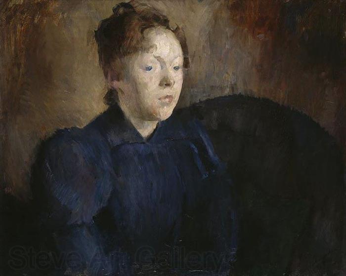 Harriet Backer Portrait of Nenna Jahnson France oil painting art